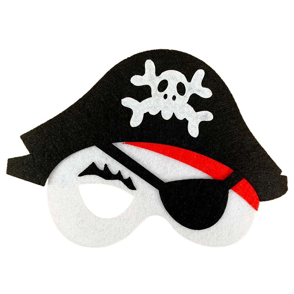 Party Magic - Child Pirate Masks Pack of 2 - White