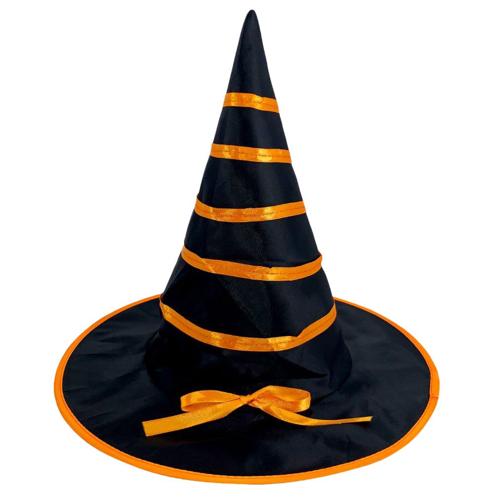 Party Magic - Kids Witch Hat W/ Ribbon Orange