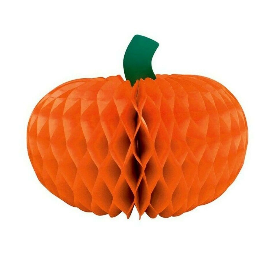 Creative Converting - Pumpkin Honeycomb Centrepiece 6inch - Orange