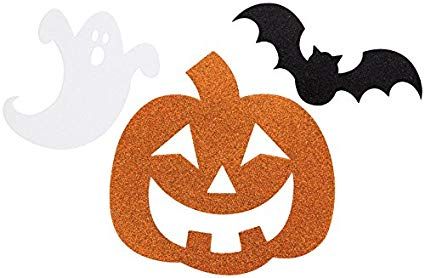 Creative Converting - Halloween Glitter Cutouts 12pcs