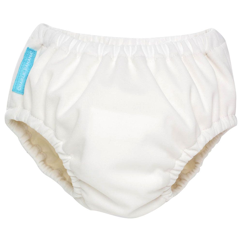 Charlie Banana 2-in-1 Swim Diaper & Training Pants White