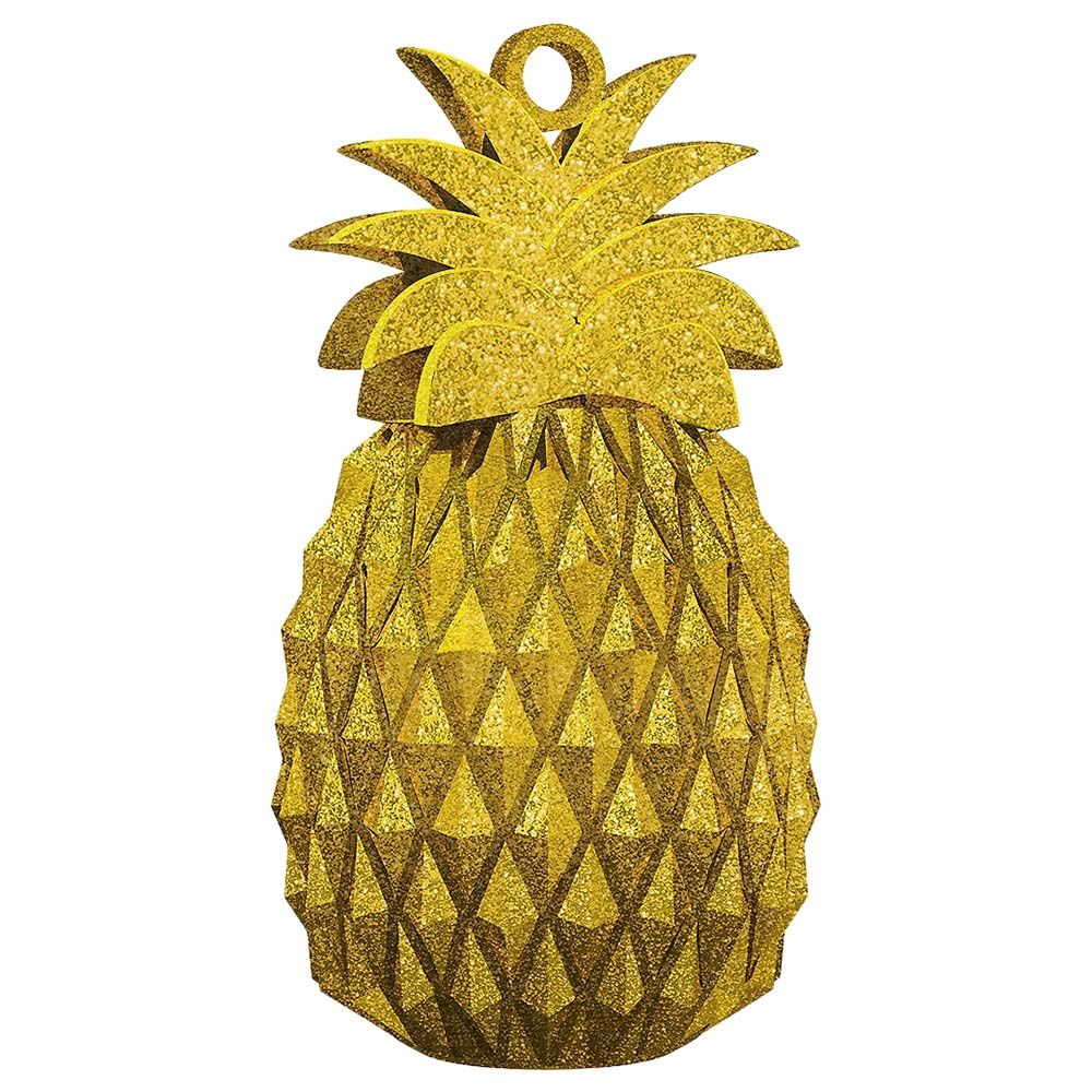 Pineapple Glitter Balloon Weight - Gold