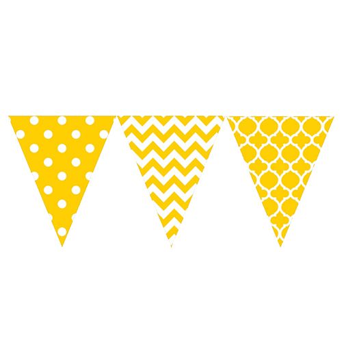 Amscan - Pennant Banner Large 12ft - Yellow Sunshine