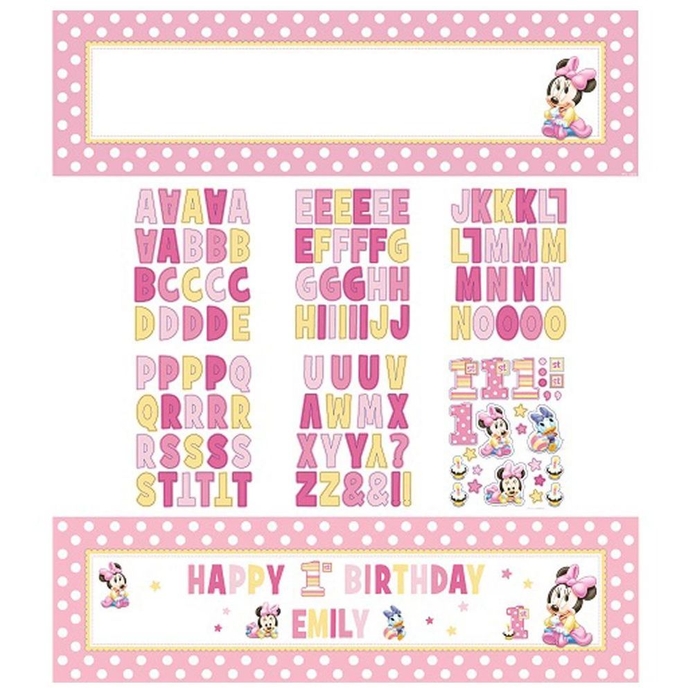 Minnie Mouse 1st Birthday Giant Sign Banner