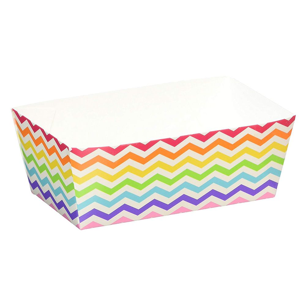 Amscan - Rectangular Paper Snack Tray 24pcs - Rainbow