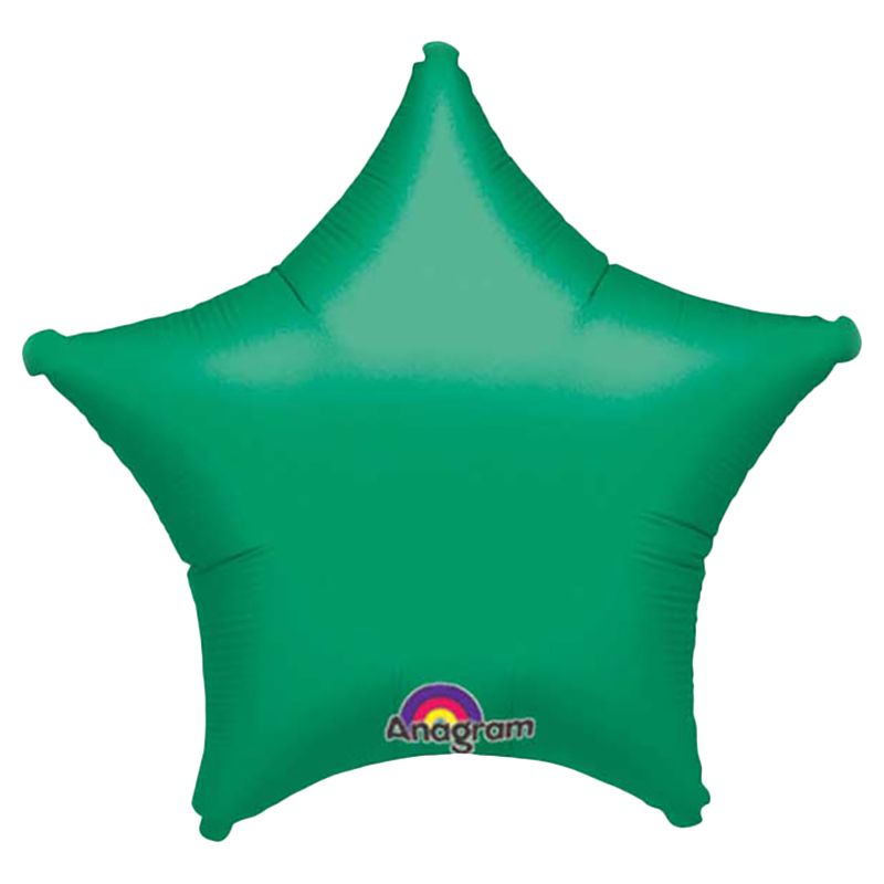 Party Centre - Star Foil Balloon - Metallic Green