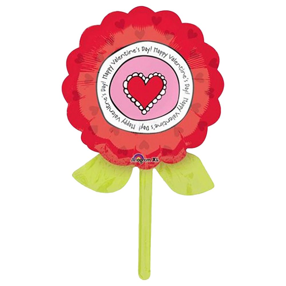 Valentine Artful Flower Supershape Balloon