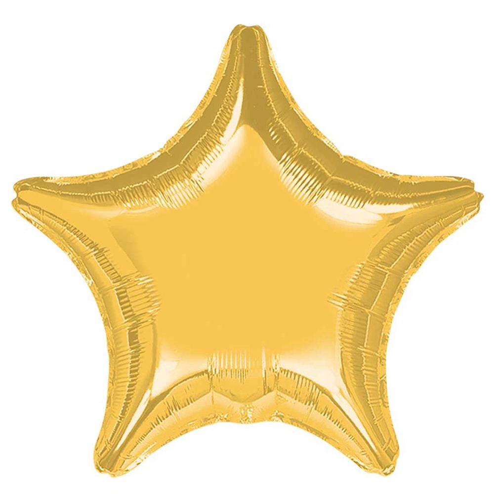 Metallic Gold Star Jumbo Balloon 32in