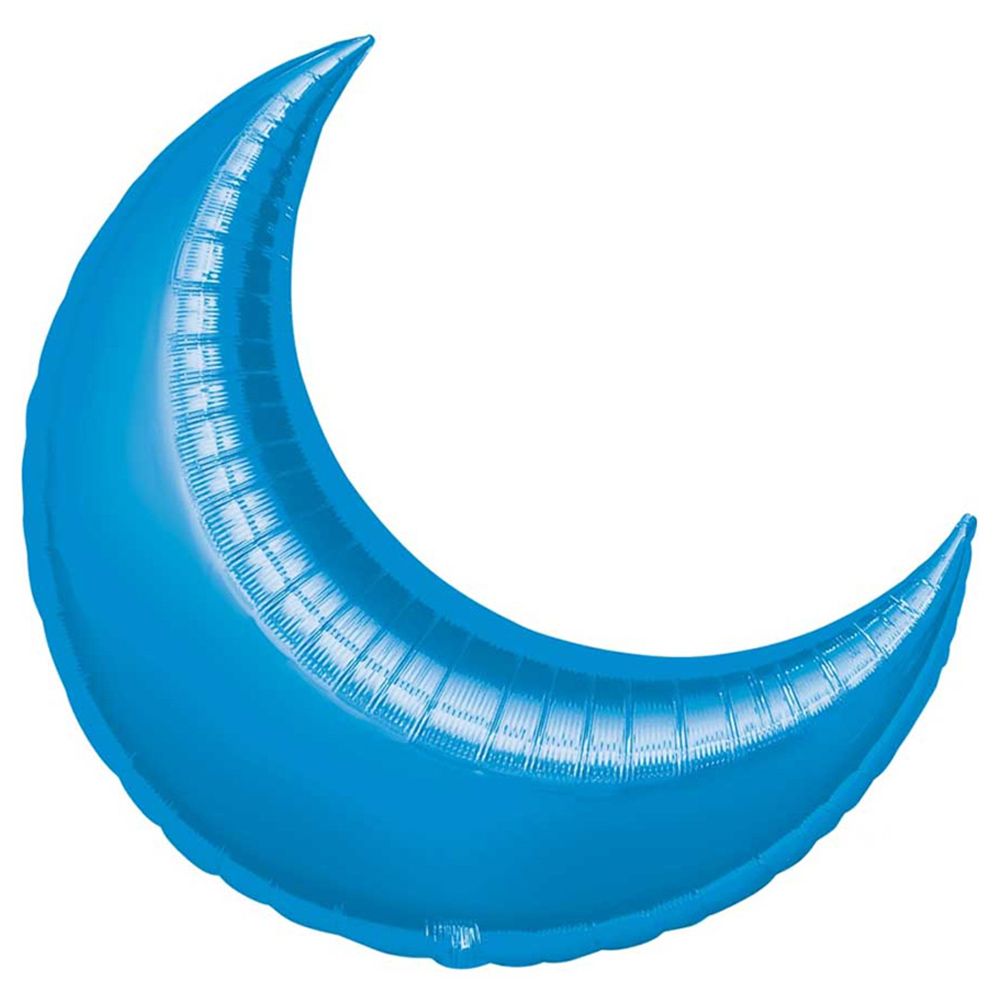 Anagram - S40 Blue Crescent Super Shape Balloon 26in