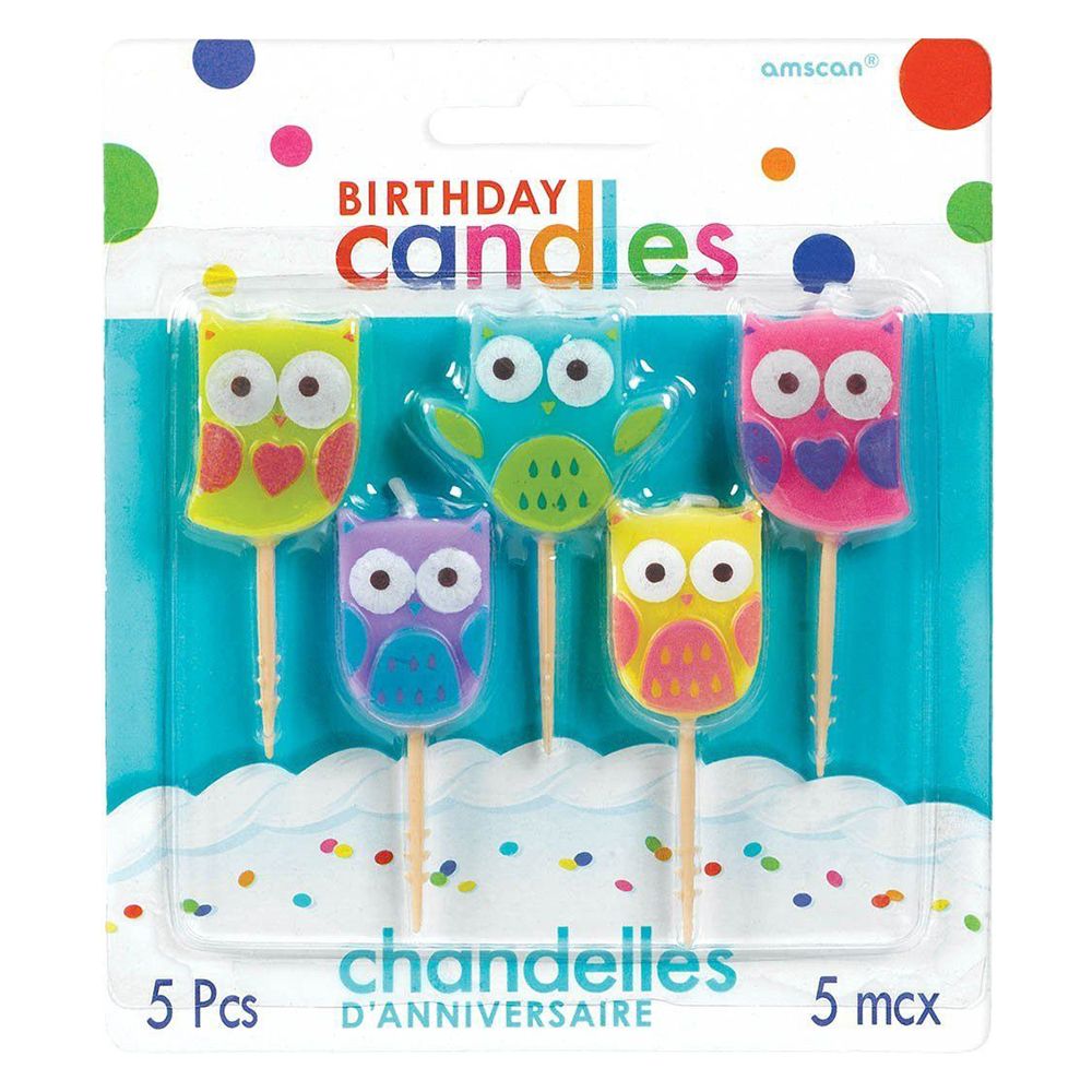 Amscan - Owl Toothpick Birthday Candle