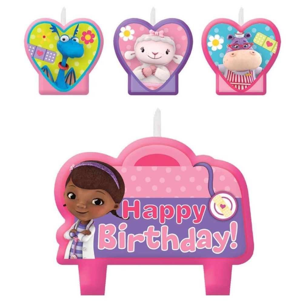 Doc Mcstuffin Birthday Candle Set