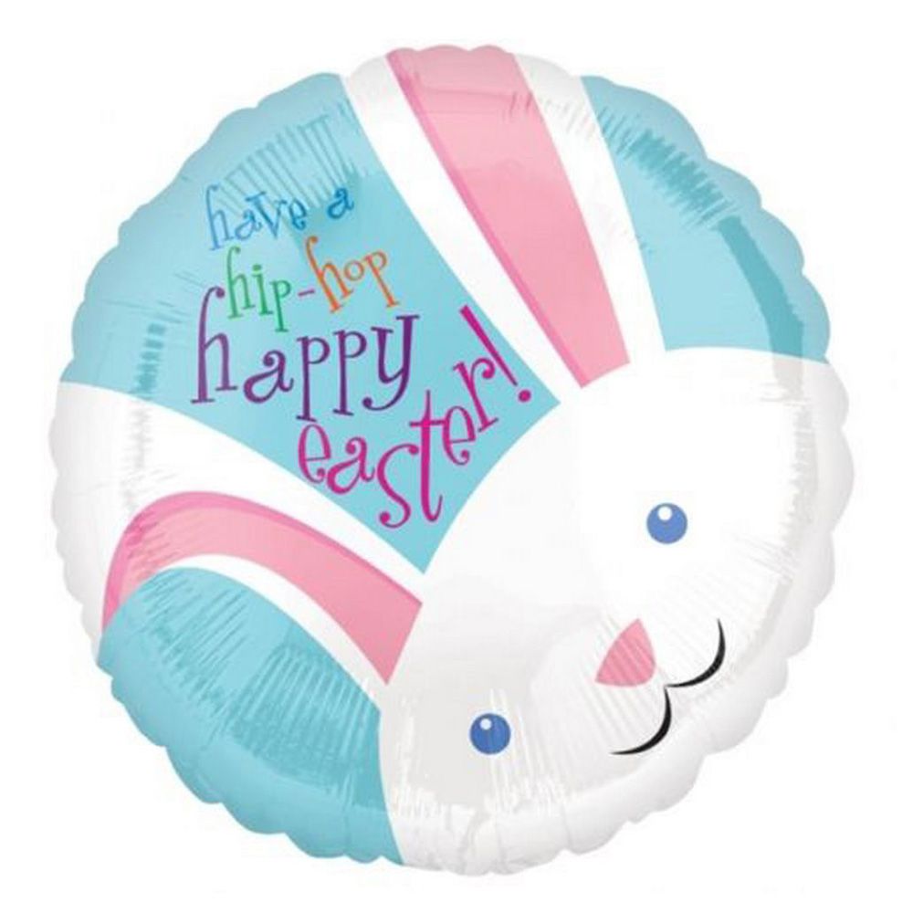 Hip Hop Easter Bunny Foil Balloon 18In