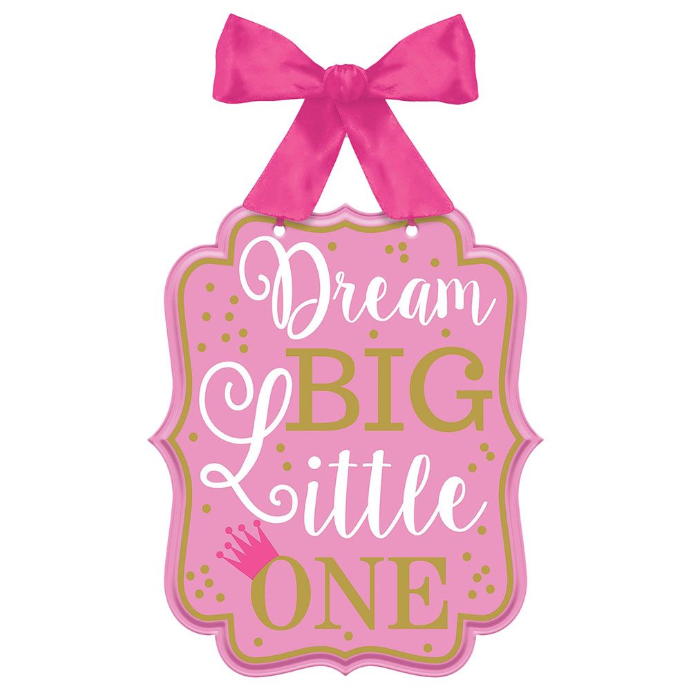 1st Birthday Girl Dream Big Sign