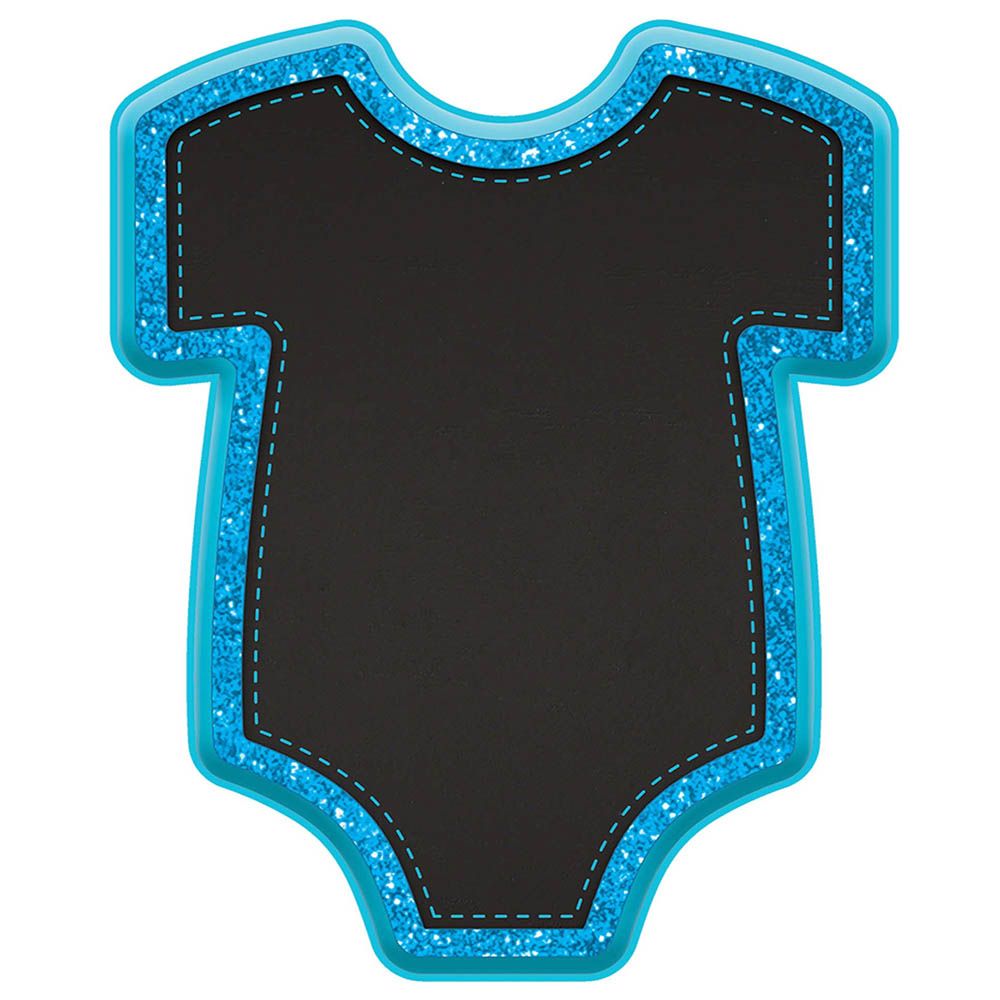 Amscan - Baby Boy Blue Bodysuit Glitter Easel