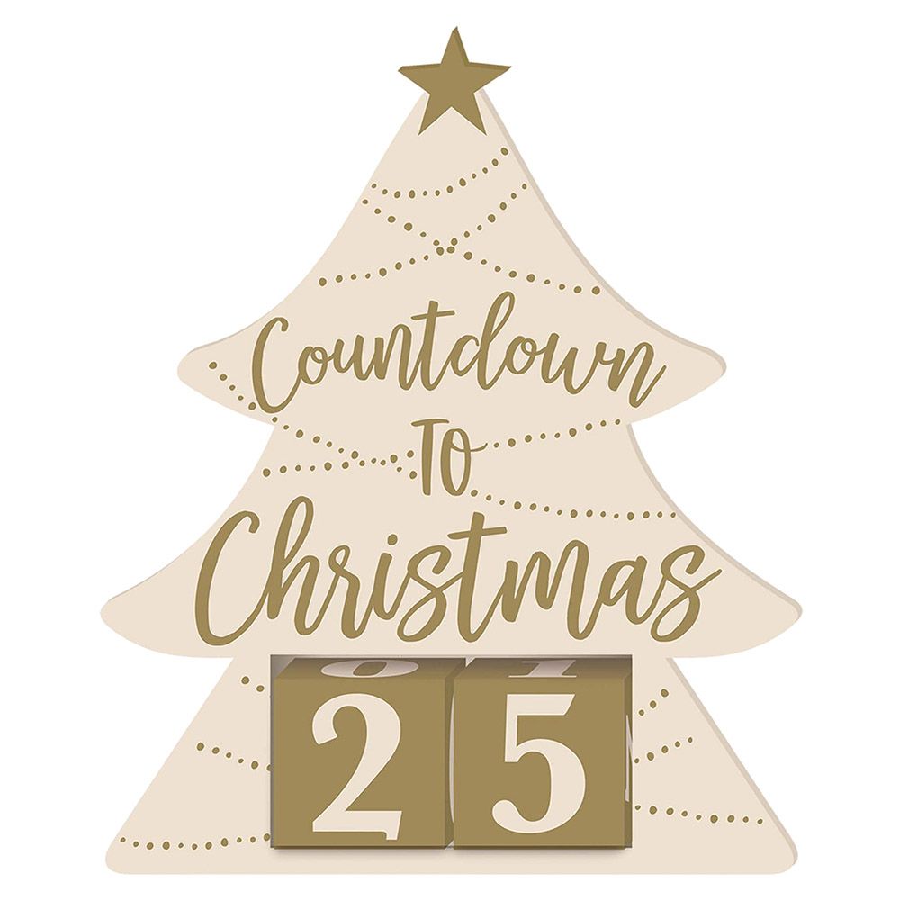 Amscan - Countdown To Christmas Wooden Base Stand