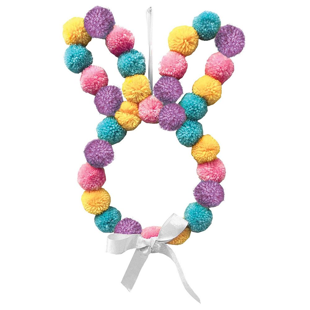 Party Centre - Pom Pom Bunny Hanging Decoration