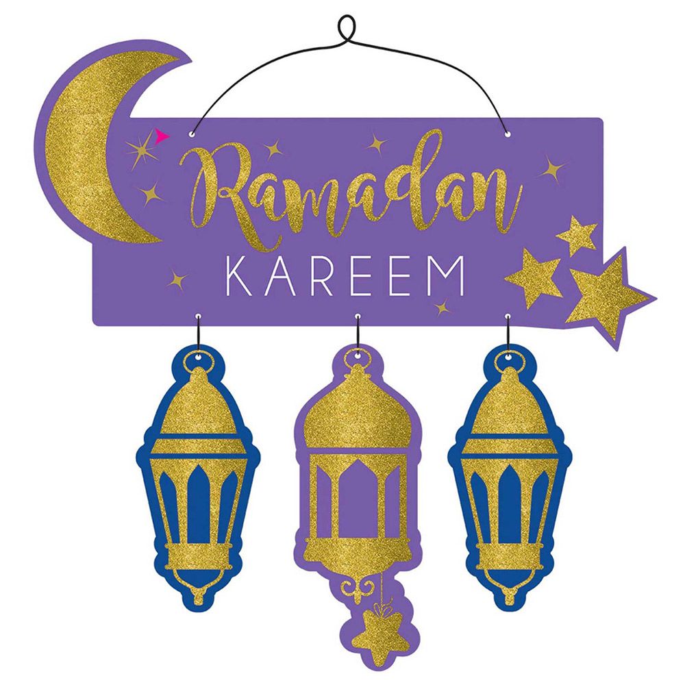 Amscan - Ramadan Kareem Mdf Sign Easel Decoration