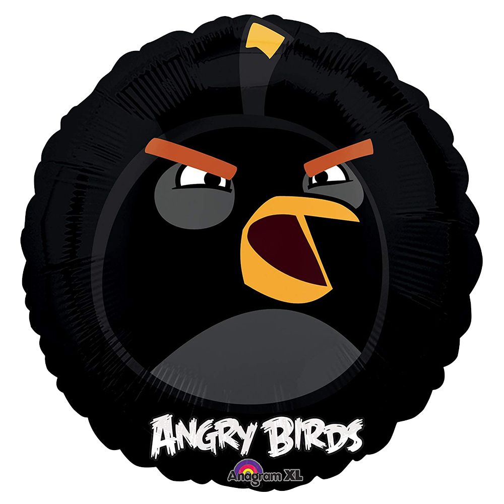 Amscan - Angry Birds Foil Balloon 18" - Black