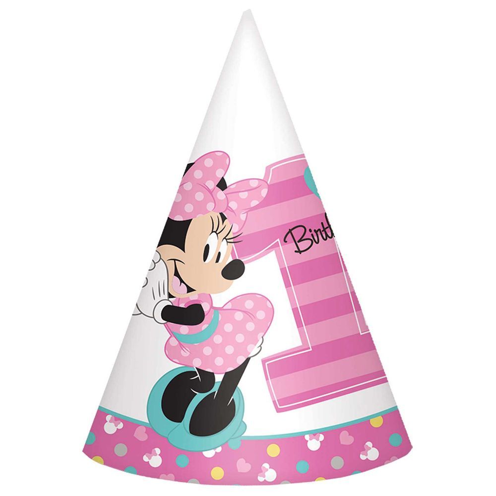 Minnie's Fun To Be One Paper Cone Hats 8pcs