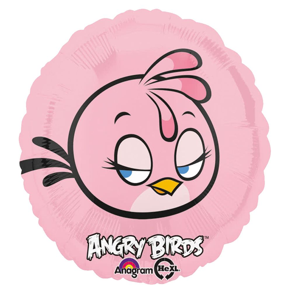 Amscan - Angry Birds Foil Balloon 18" - Pink