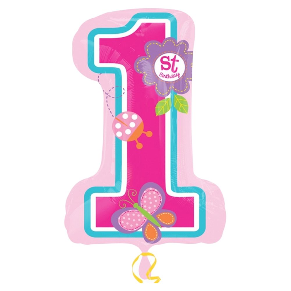 Sweet Birthday Girl SuperShape Balloon