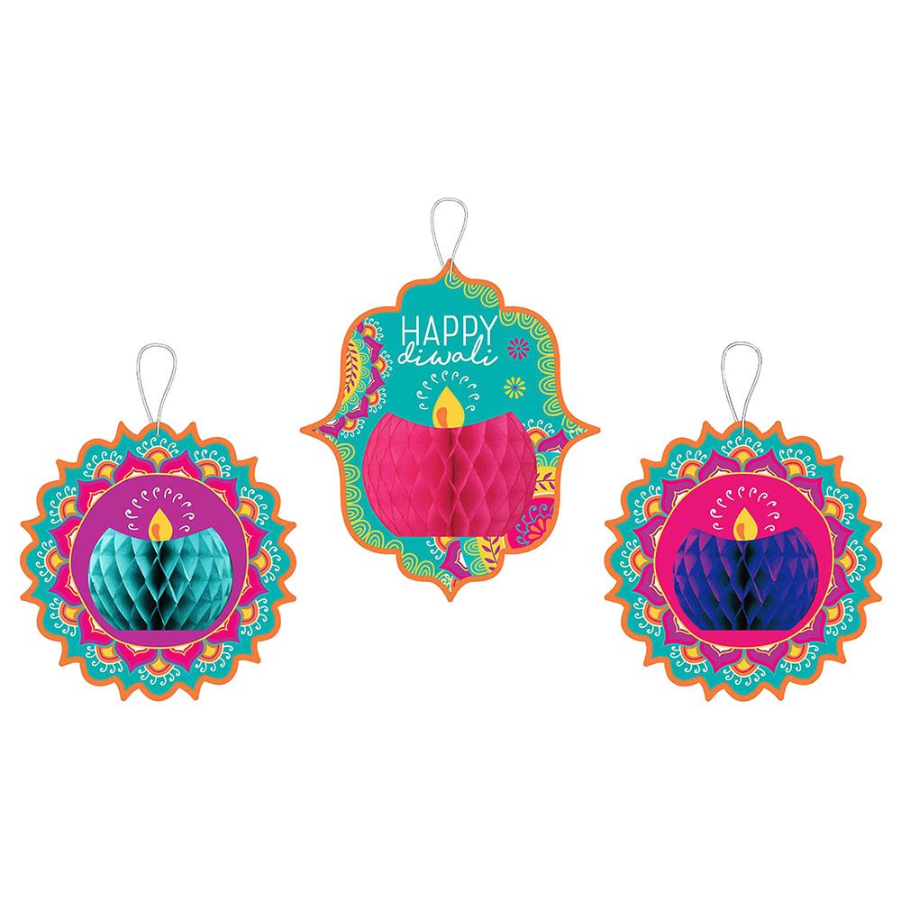 Amscan - Diwali Honeycomb Hanging Decoration