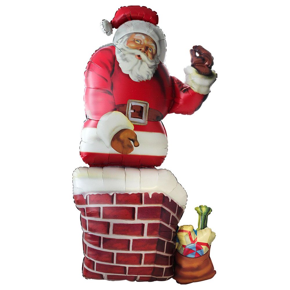 Santa & Chimney Giant Multi-Balloon