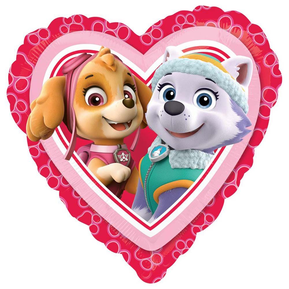 Paw Patrol Love Girl Foil Balloon - Pink