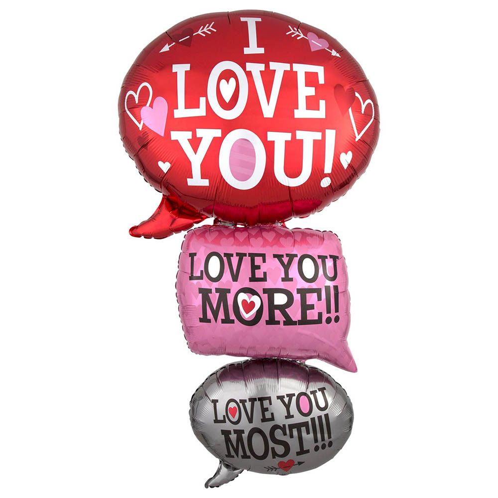 Love Bubbles Giant Foil Balloon 71 x 134cm