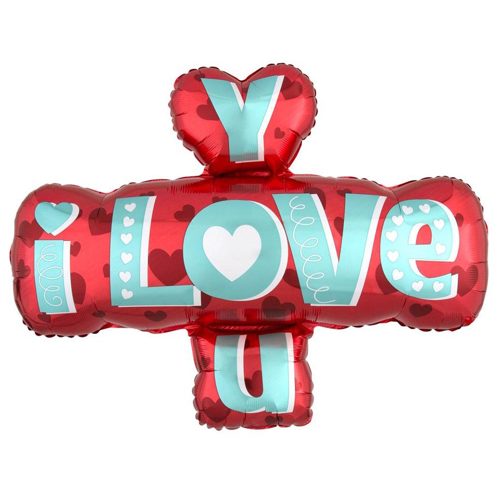 I Love You Type Supershape Balloon