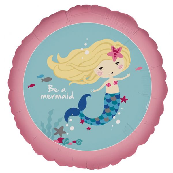 S40 Be A Mermaid Foil Balloon 18"