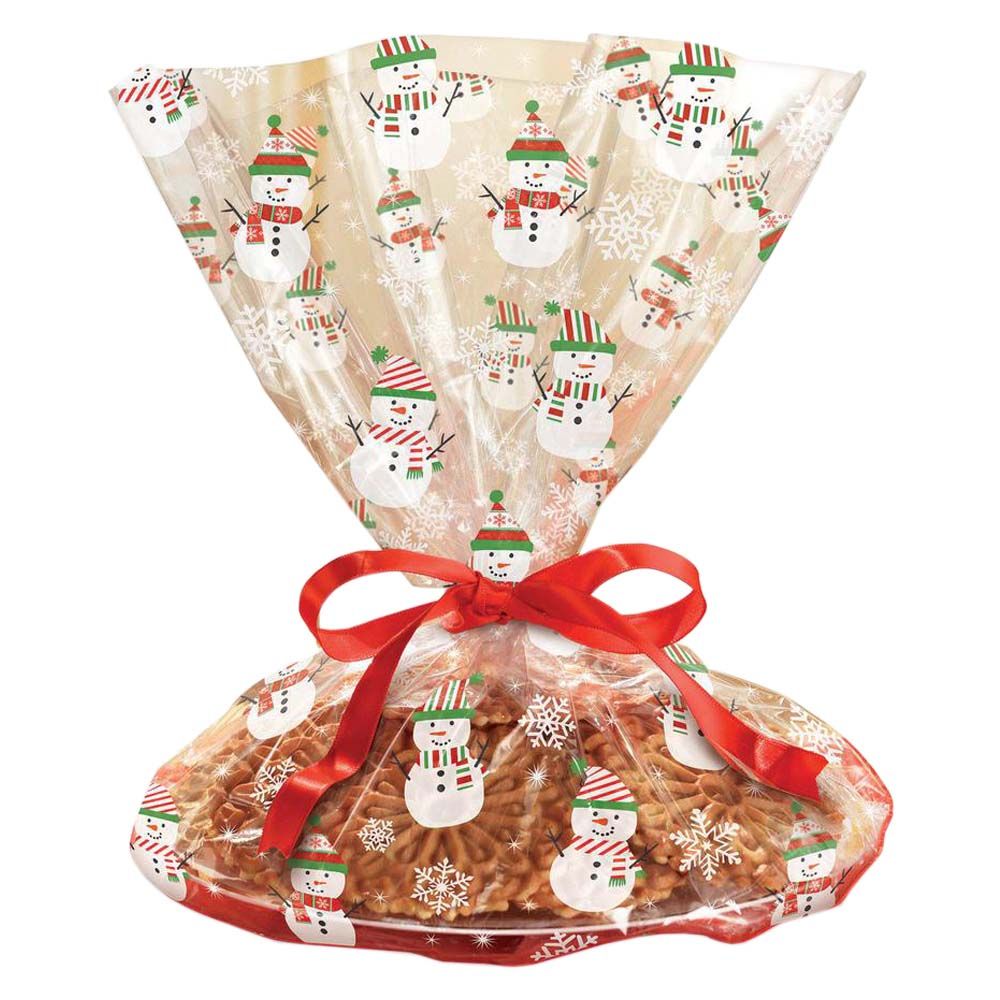 Snowman Cookie Tray Cello Bags 6pcs