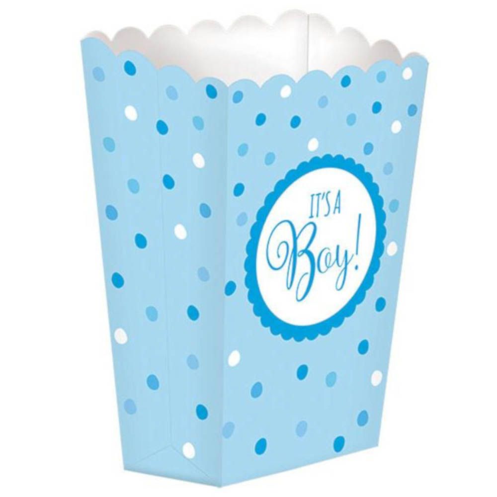 Amscan - Baby Shower Blue Paper Popcorn Boxes 20pcs