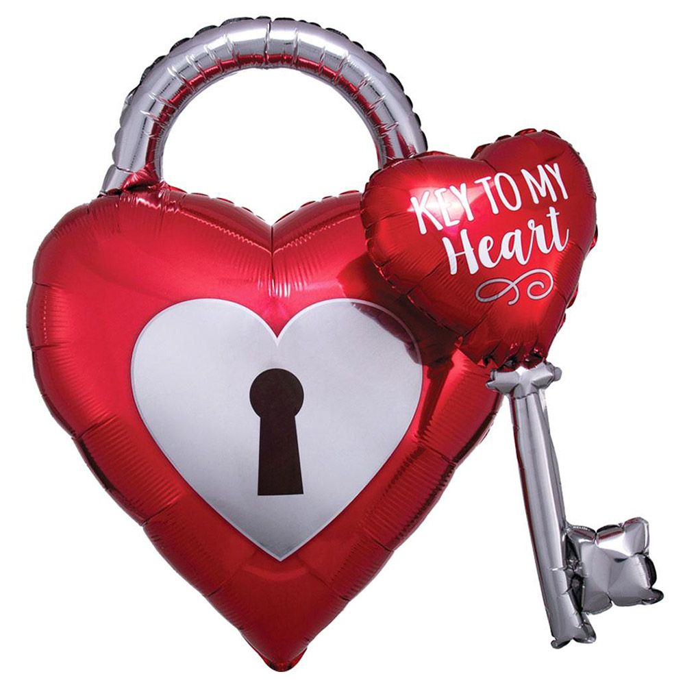 Key To My Heart Multi-Balloon 76 x 81cm