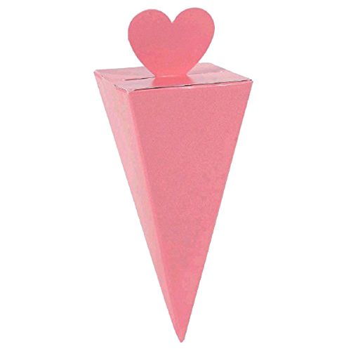 Amscan - New Cone Favor Boxes 50pcs - Pink