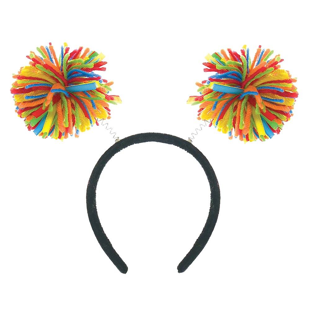 Rainbow Pom Pom Head Bopper