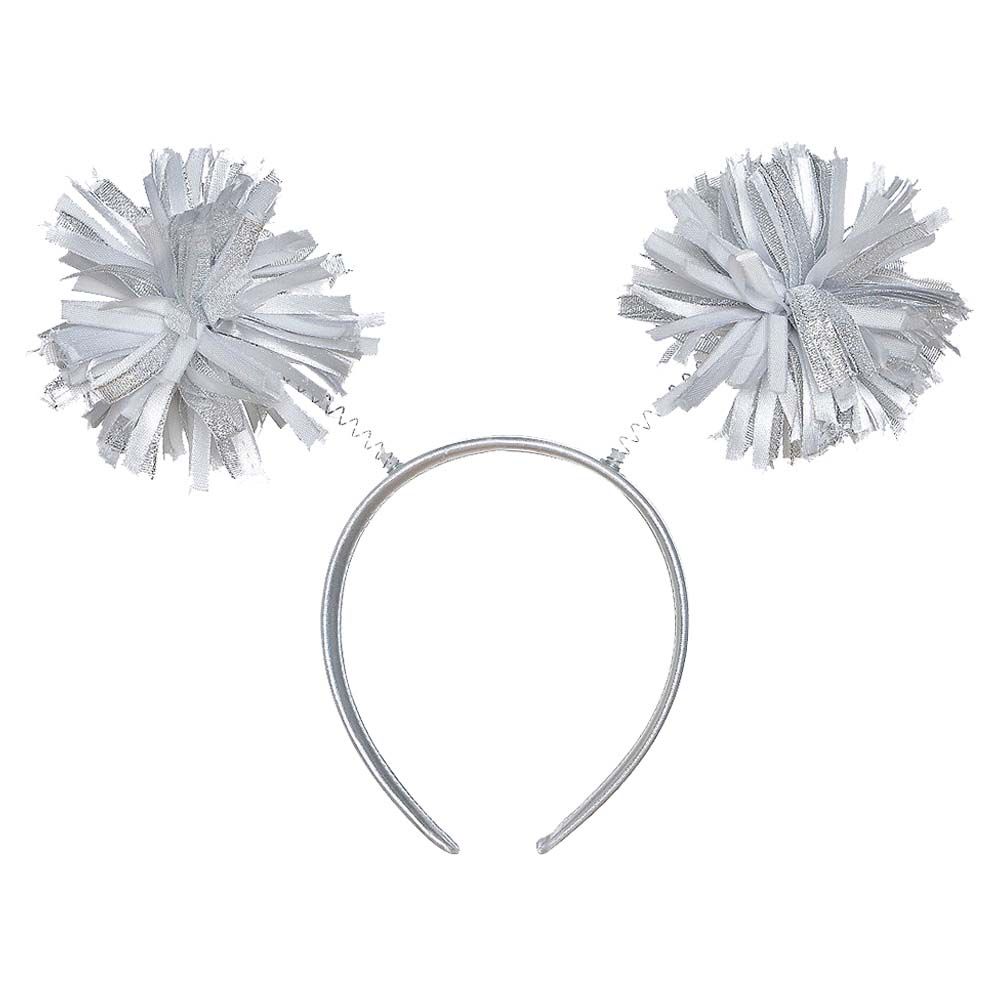 Pom Pom Head Bopper - Silver