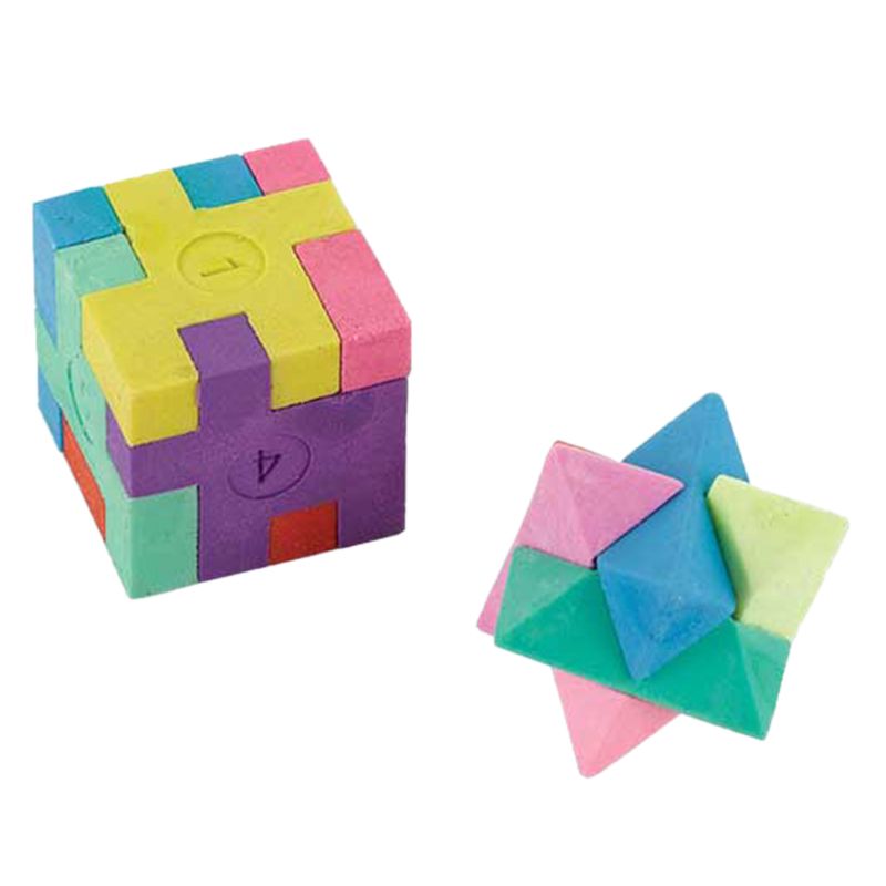 Puzzle Cube Eraser Favors 12pcs