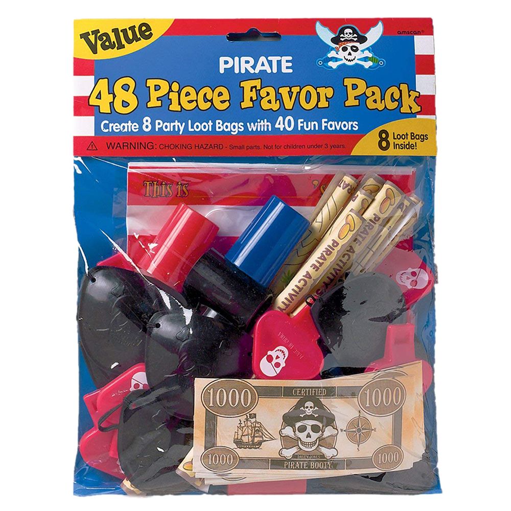 Pirate Party Value Pack Favor 48pcs