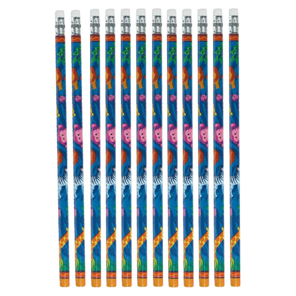 Jungle Animals Pencil Favors 12pcs