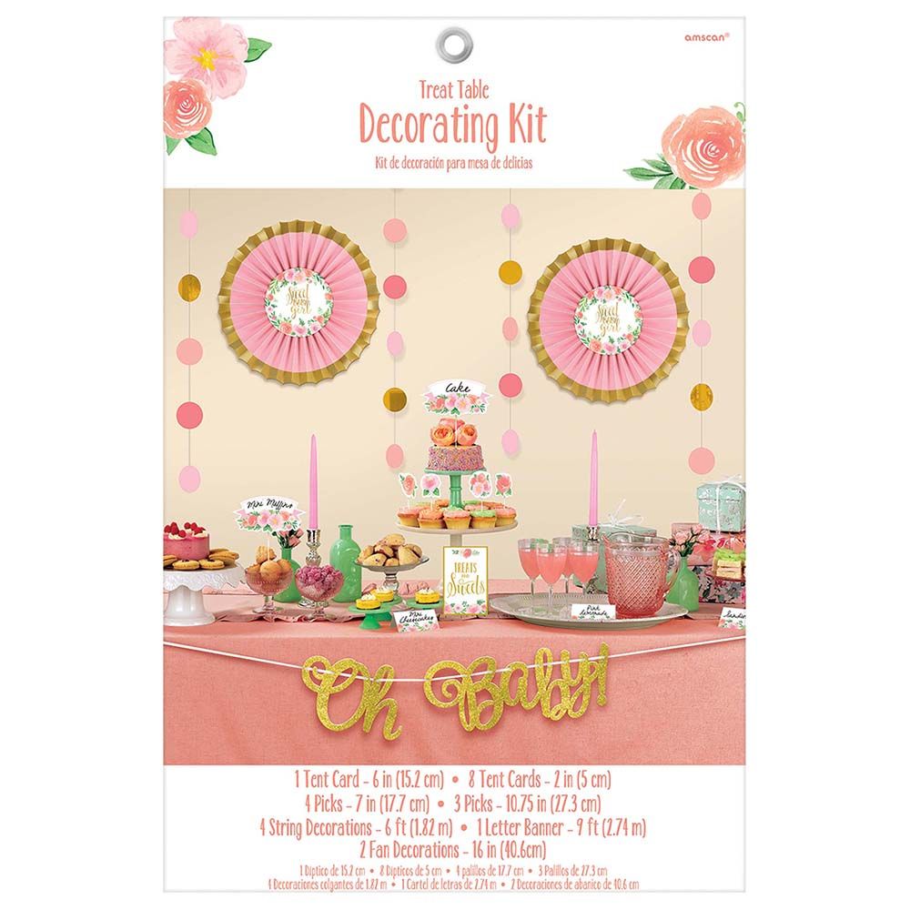 Amscan - Floral Baby Candy Buffet Decorating Kit