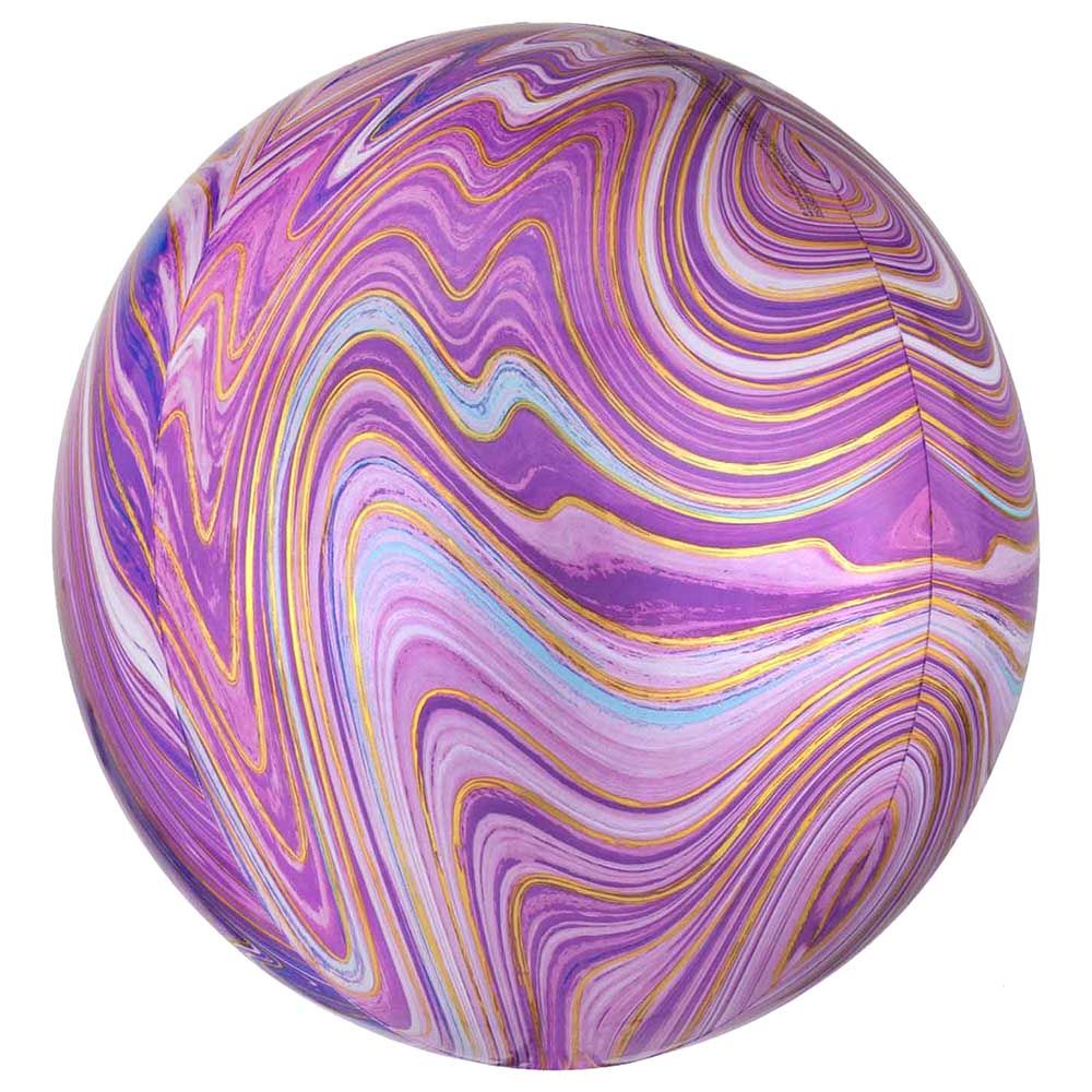 Party Centre - Marblez Orbz Balloon - Purple