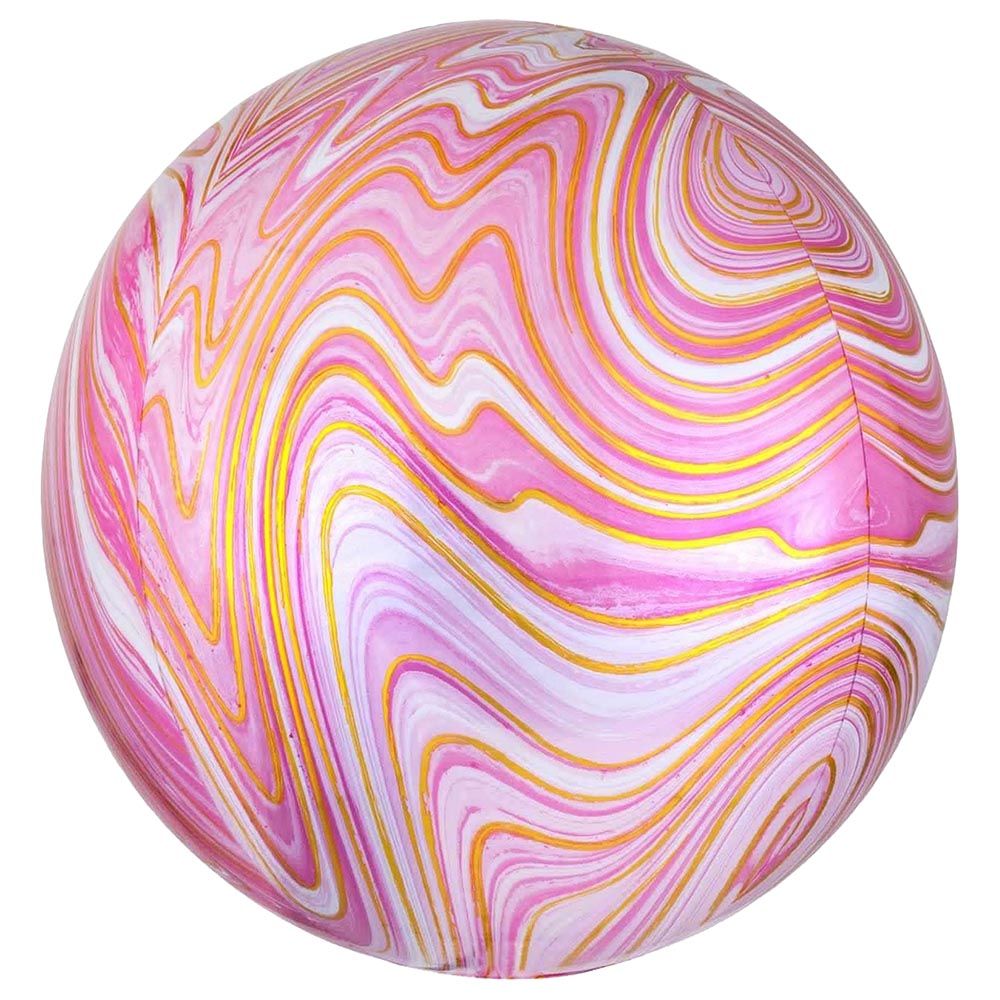 Party Centre - Marblez Orbz Balloon - Pink