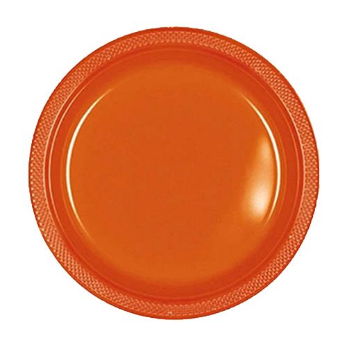 Amscan - Plastic Plates 7" 20pcs - Orange Peel