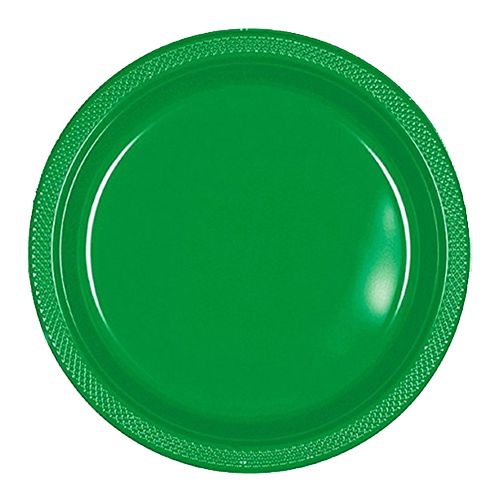 Amscan - Plastic Plates 9" 20pcs - Festive Green