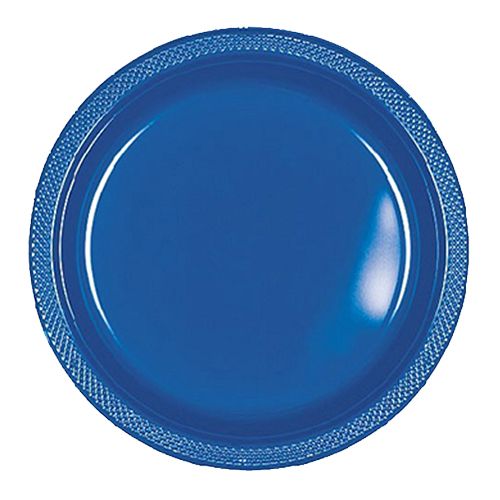 Amscan - Plates 9" 20pcs - Bright Royal Blue