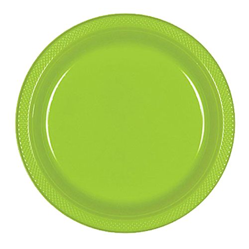 Amscan - Plastic Plates 9" 20pcs - Kiwi