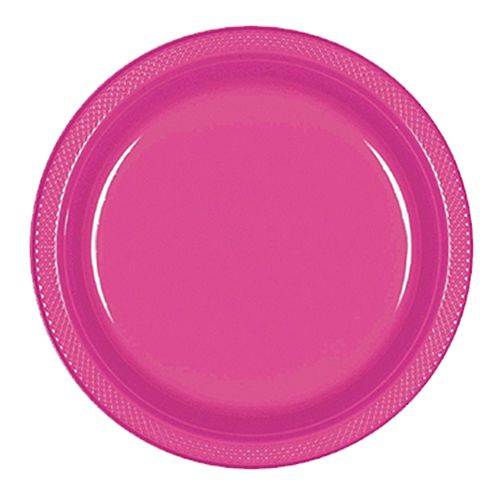 Amscan - Plastic Plates 9" 20pcs - Magenta