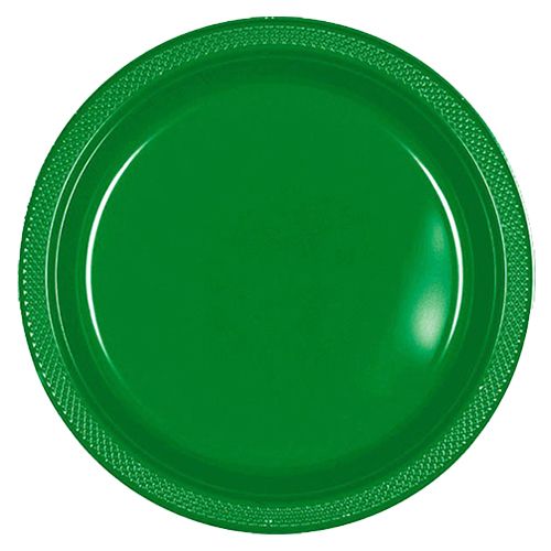 Amscan - Plates 10.25" 20pcs - Festive Green