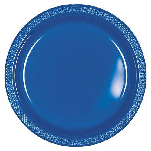 Amscan - Plates 10" 20pcs - Bright Royal Blue